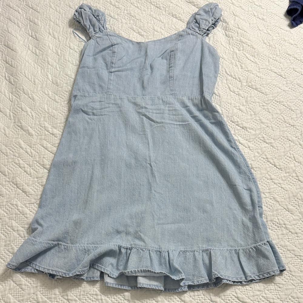 Old Navy Light Blue Textured Dress
